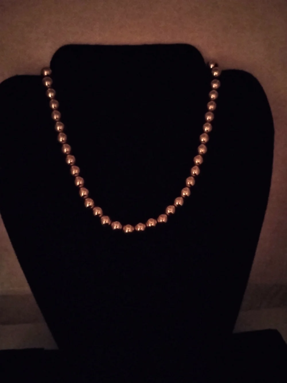 Classic Gold Bead Necklace - Elegant Women's Jewelry